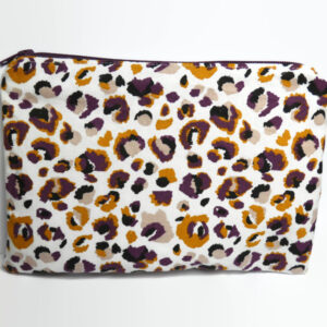 Make-up etui panter print paars